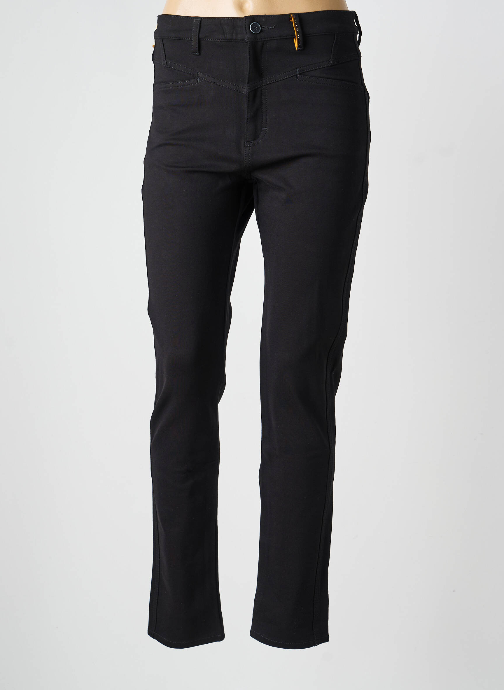Pantalon slim buzunare negru COUTURIST femeie