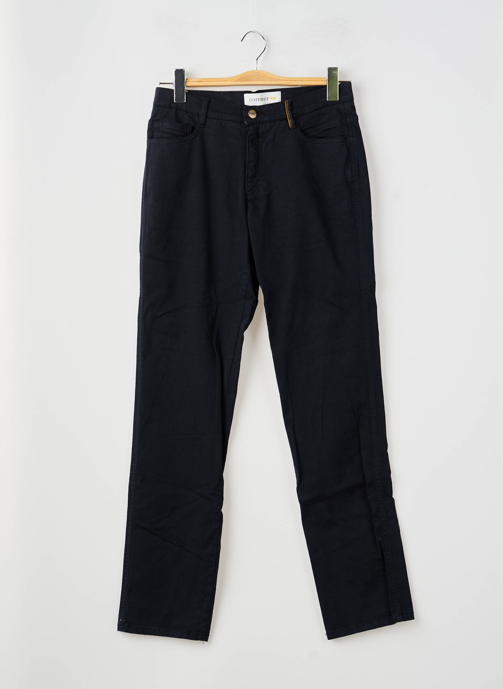 Pantalon slim buzunare negru COUTURIST femeie