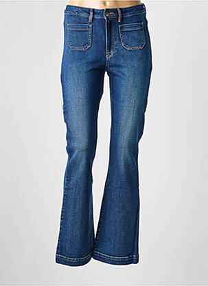 Blugi bootcut buzunare albastru COUTURIST femeie