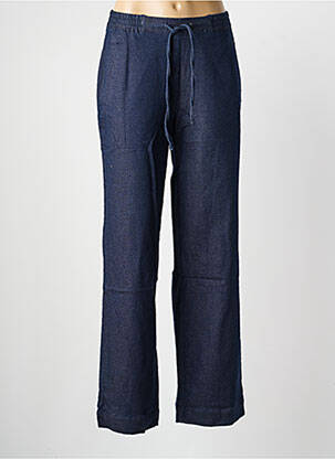 Pantalon drept talie elastică albastru COUTURIST femeie