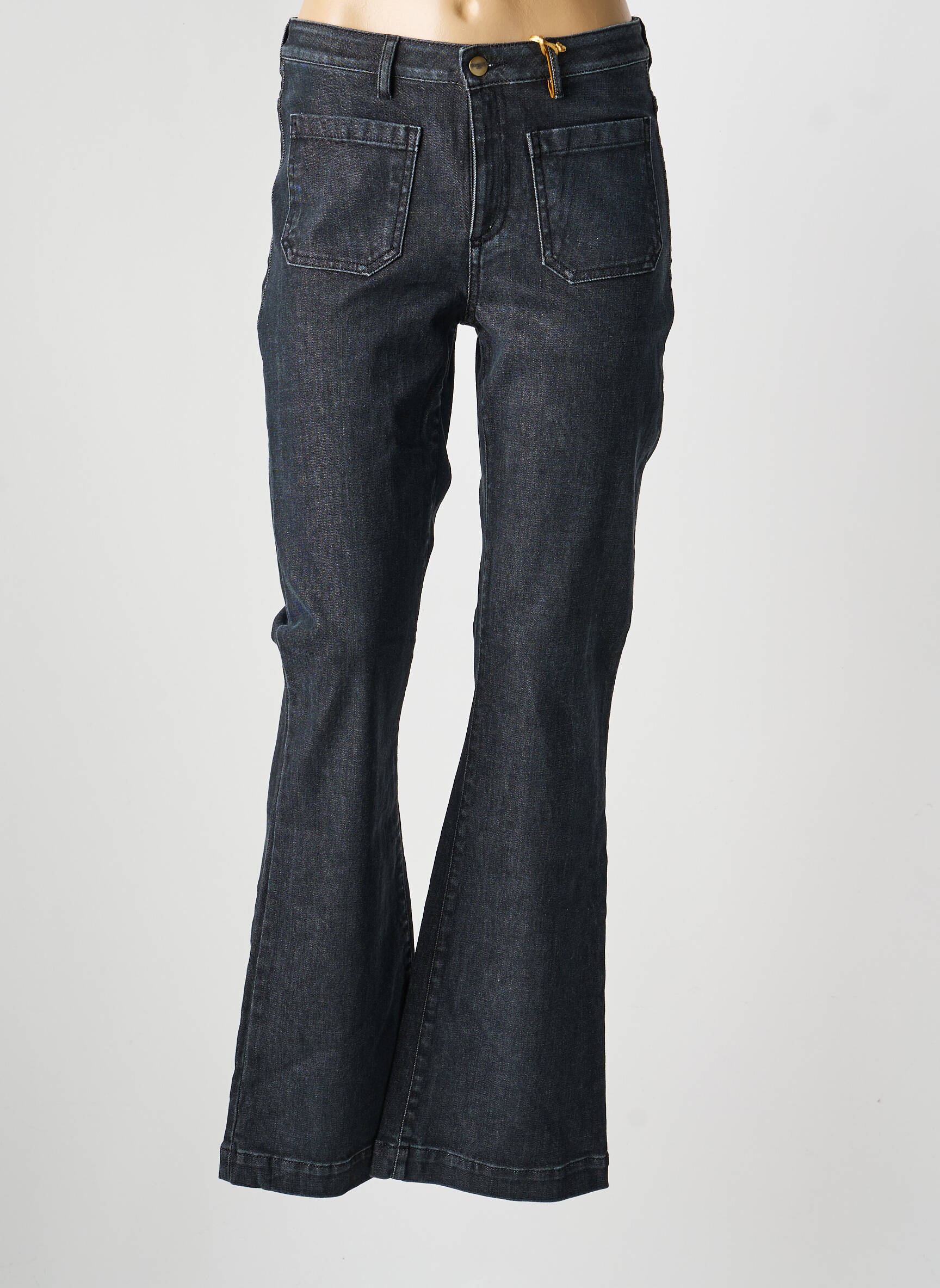 Blugi bootcut buzunare gri COUTURIST femeie