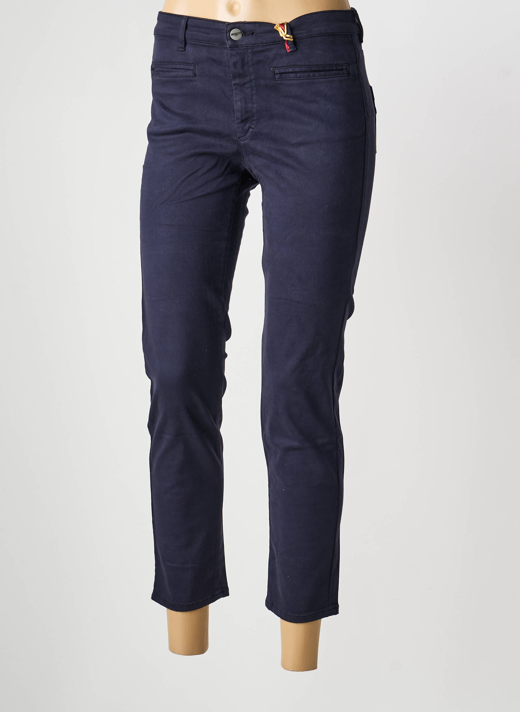 Pantalon slim buzunare albastru COUTURIST femeie