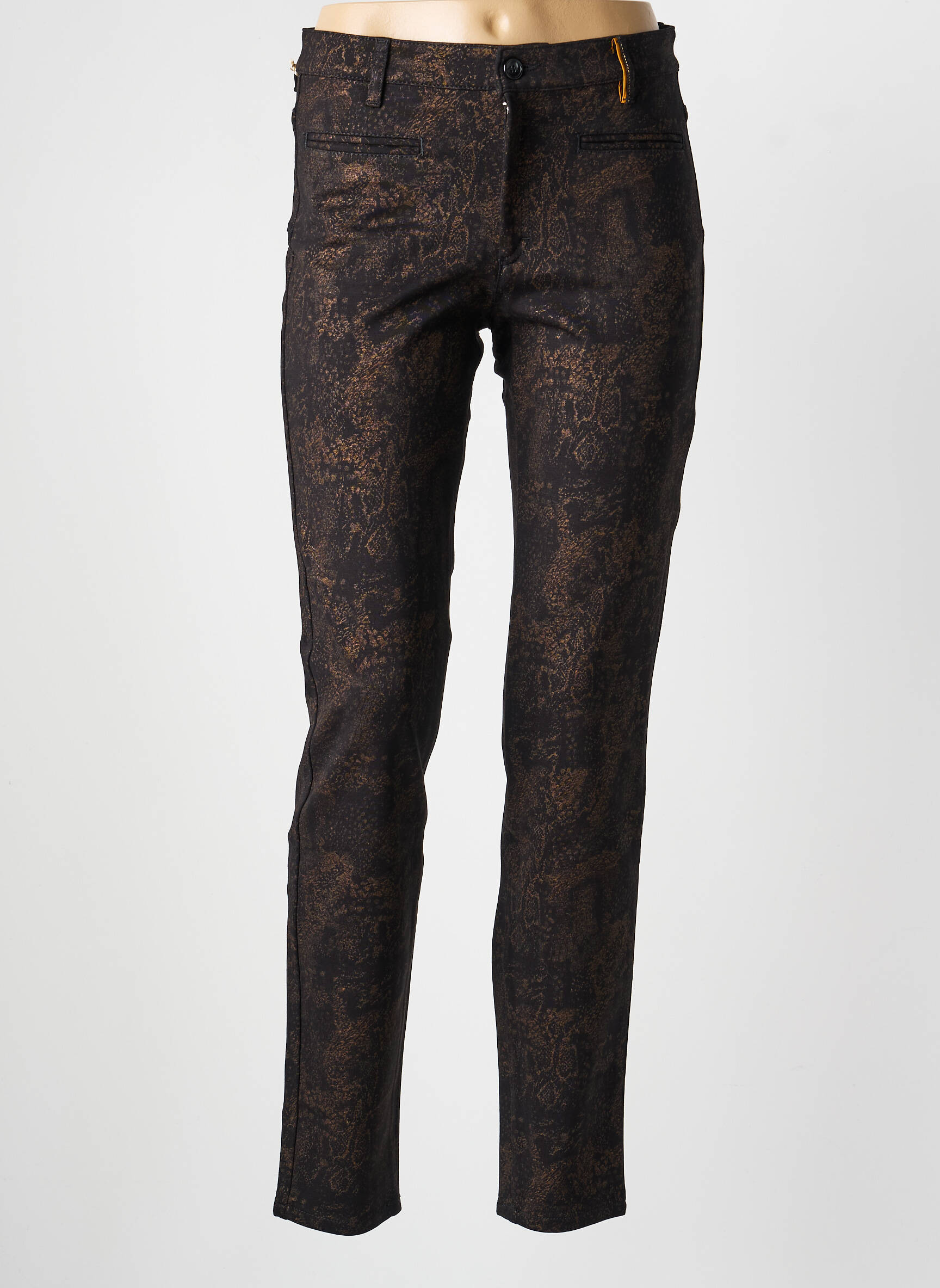 Pantalon slim buzunare negru COUTURIST femeie