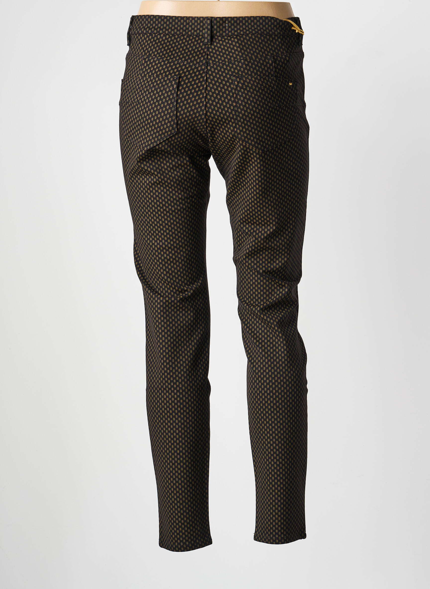 Pantalon slim buzunare negru COUTURIST femeie