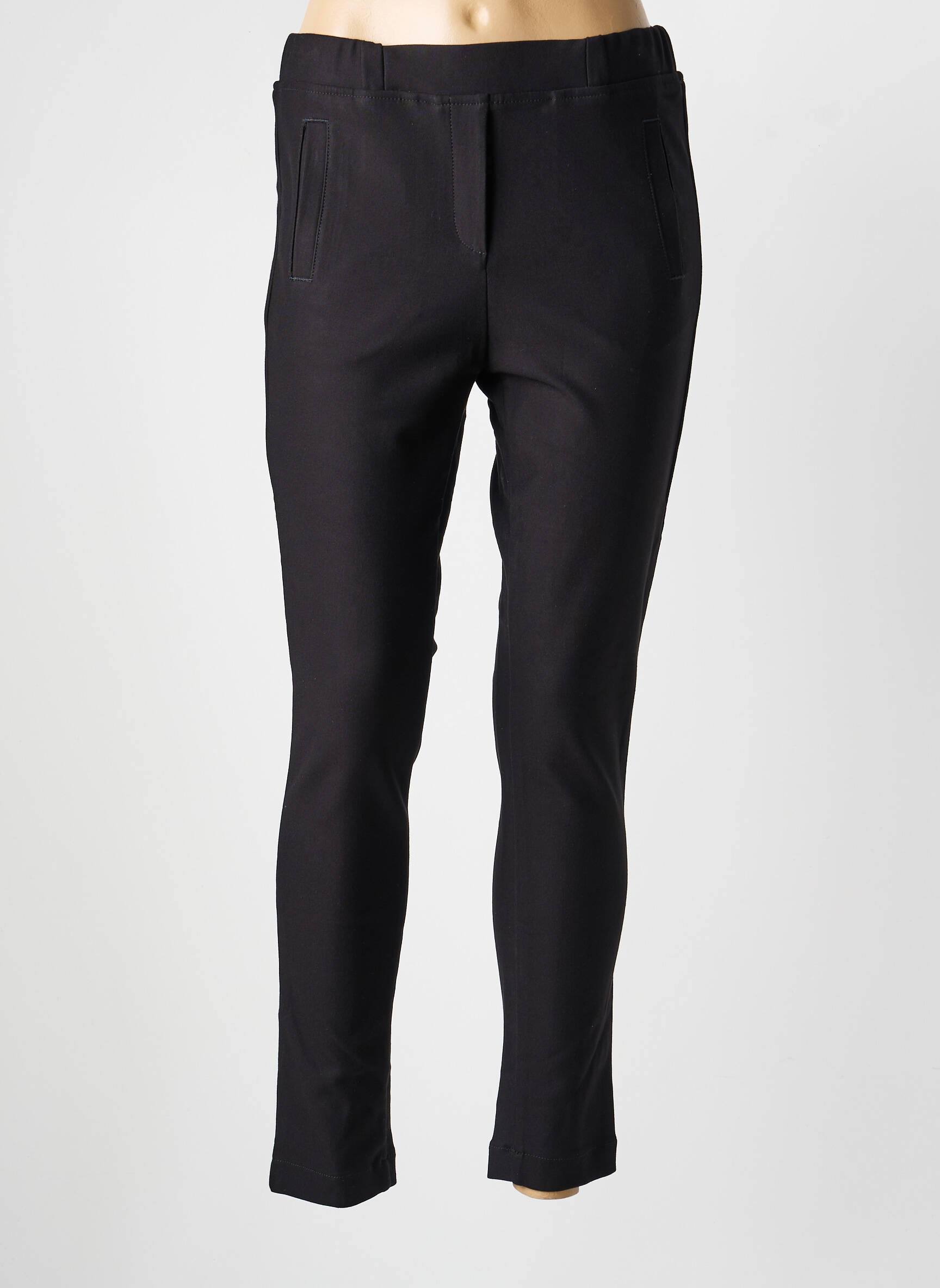Pantalon slim buzunare negru COUTURIST femeie