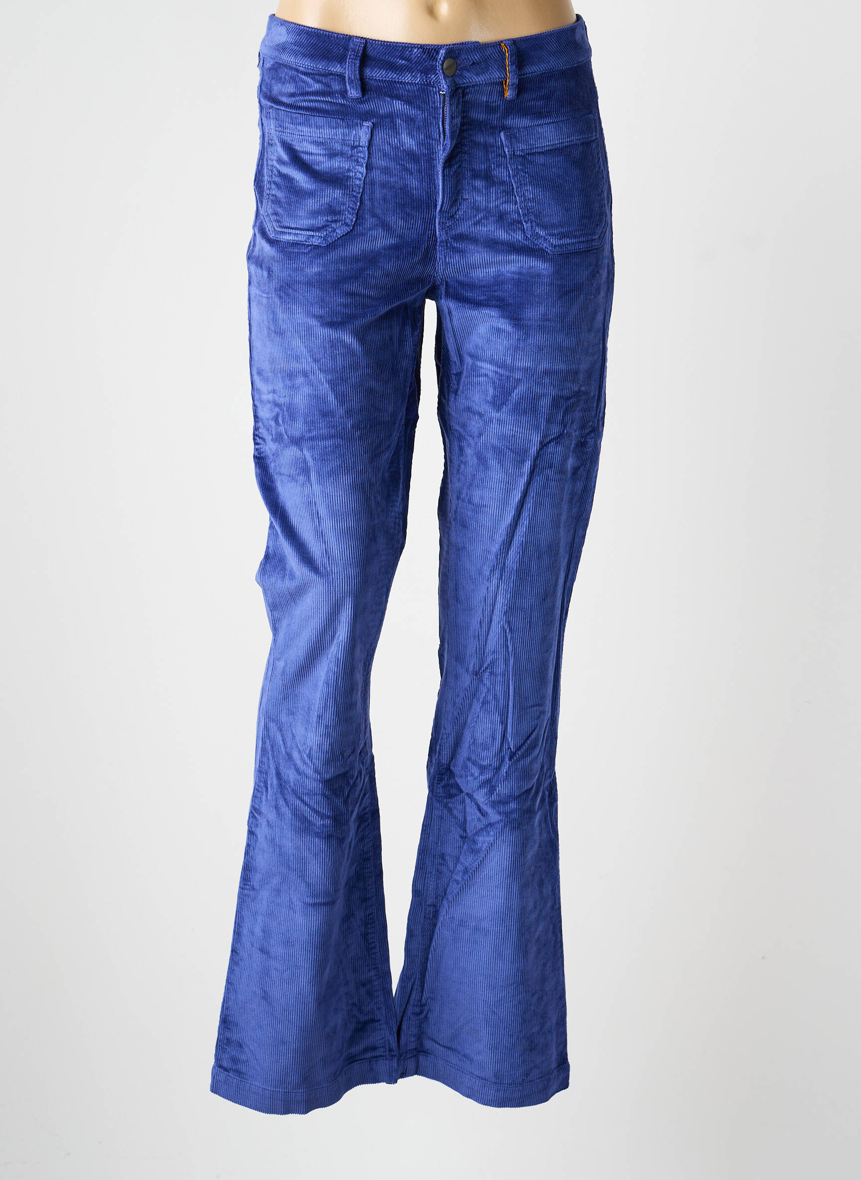 Pantalon evazat mărime normală mărime normală albastru COUTURIST femeie