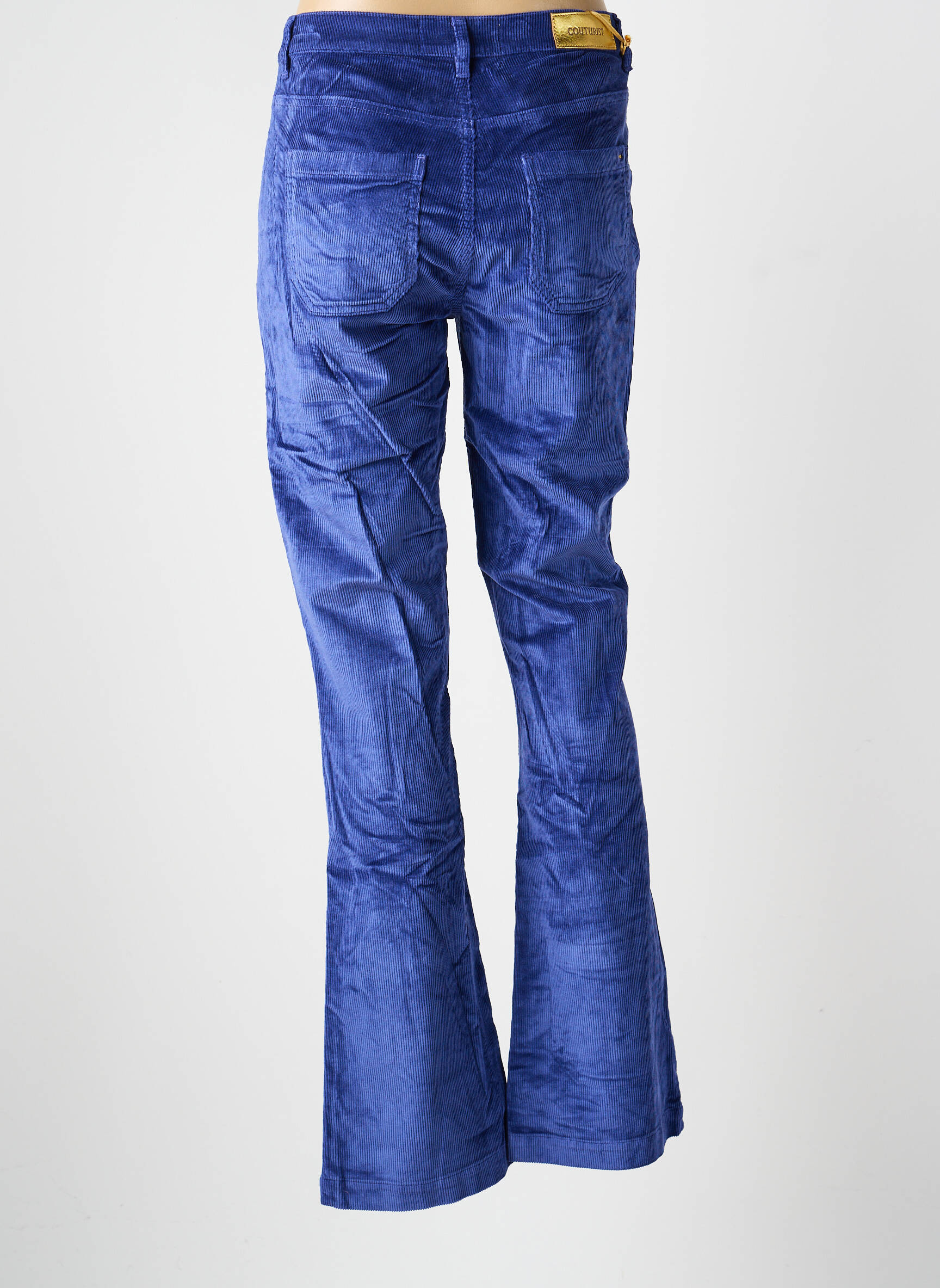 Pantalon evazat mărime normală mărime normală albastru COUTURIST femeie