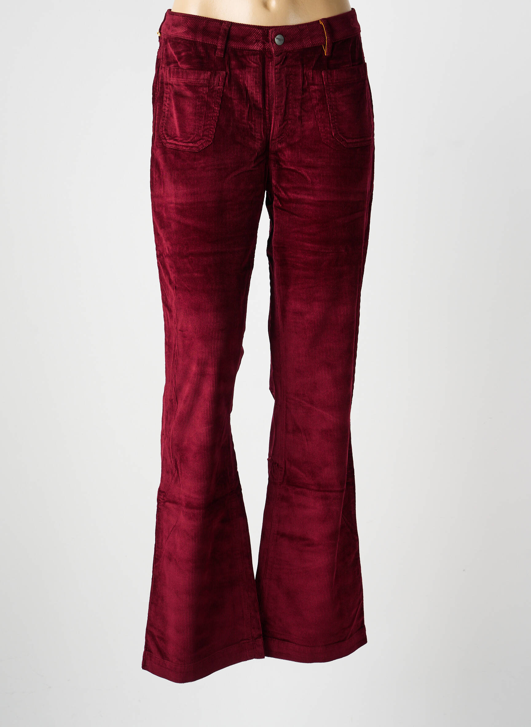 Pantalon evazat mărime normală mărime normală roșu COUTURIST femeie