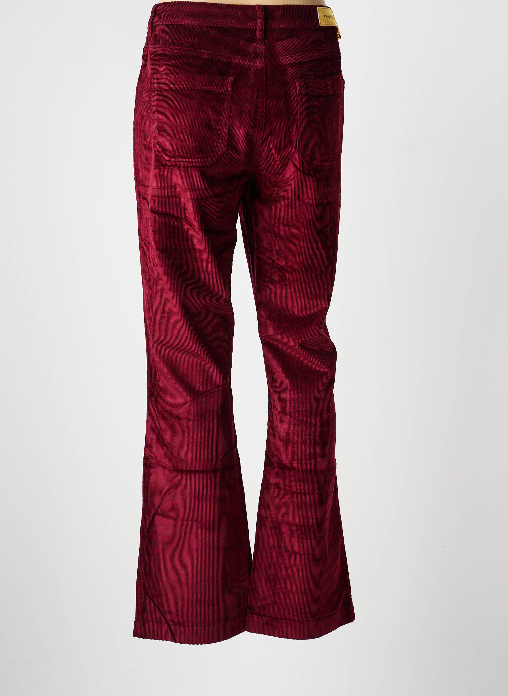Pantalon evazat mărime normală mărime normală roșu COUTURIST femeie