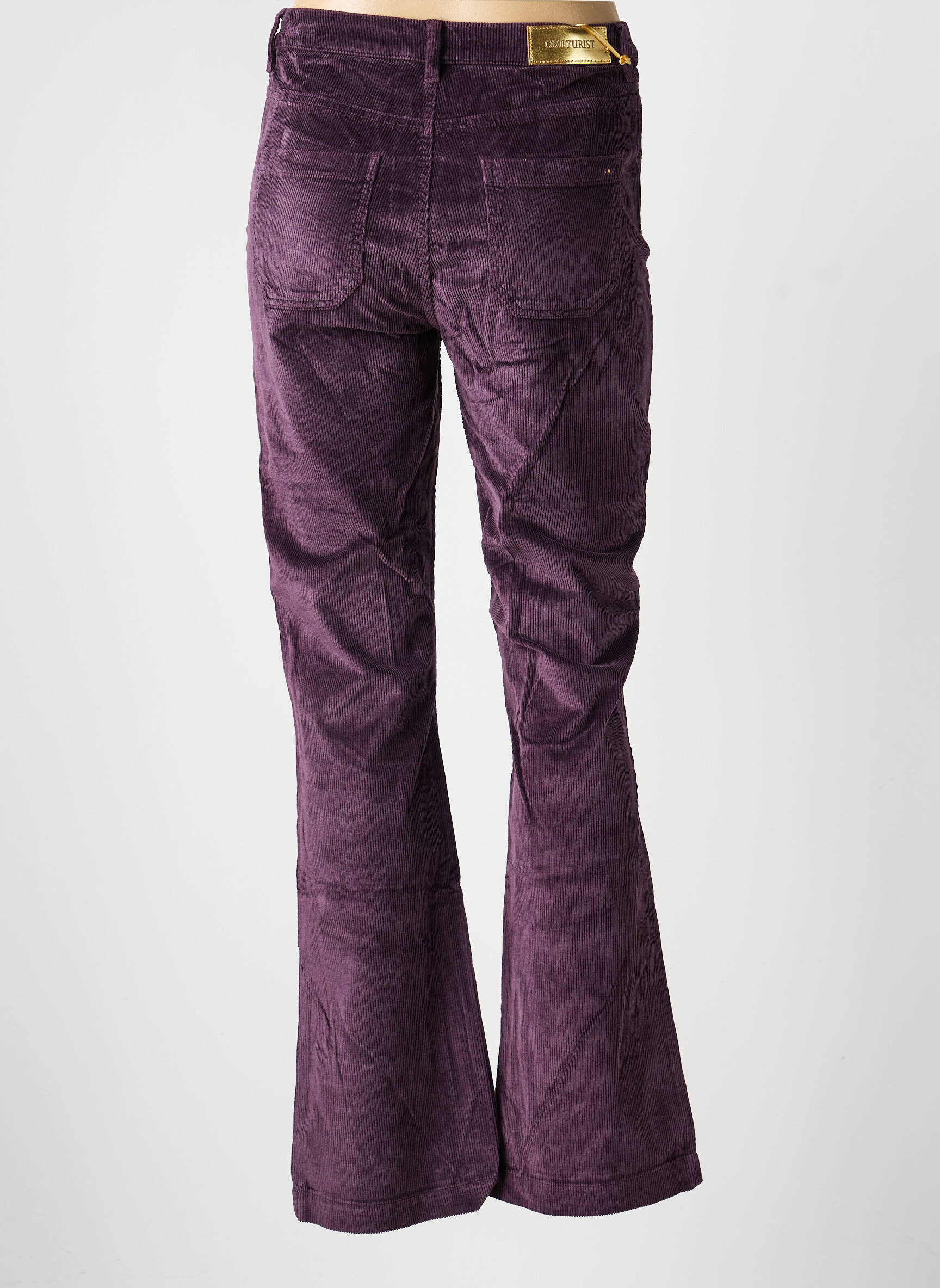 Pantalon evazat mărime normală mărime normală violet COUTURIST femeie