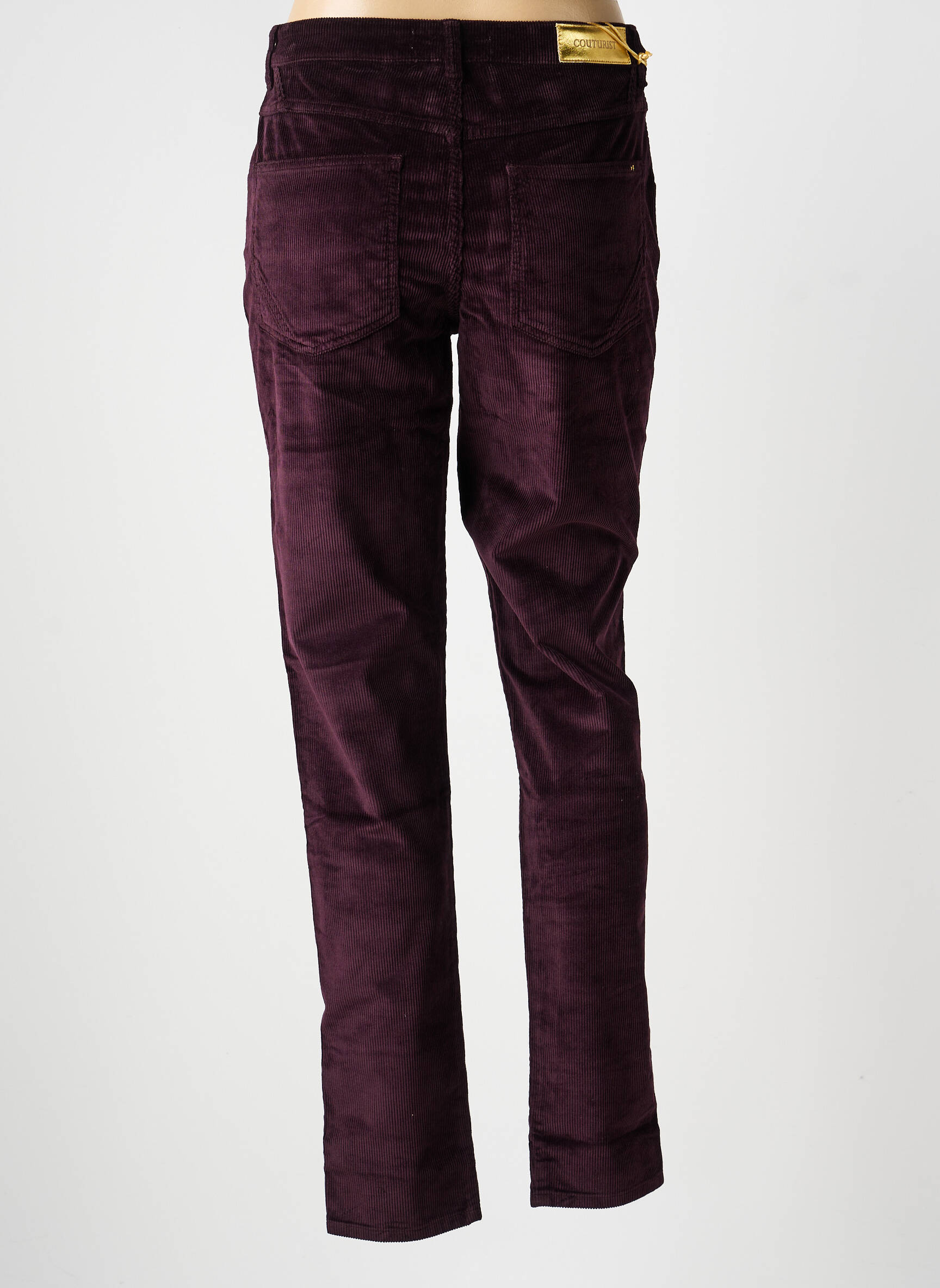 Pantalon slim elasticitate mărime normală violet COUTURIST femeie