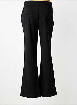 Pantalon evazat talie elastică mărime normală negru COUTURIST femeie