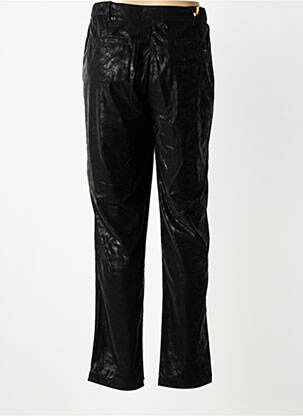 Pantalon chino închidere cu fermoar sub clapetă cu nasturi negru COUTURIST femeie