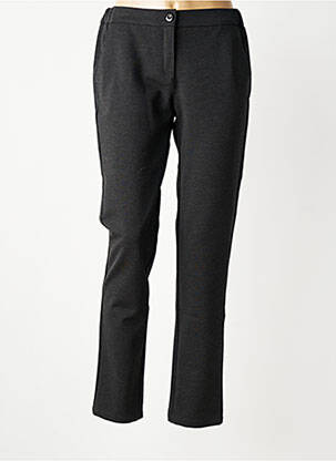 Pantalon chino închidere cu fermoar sub clapetă cu nasturi mărime normală gri COUTURIST femeie