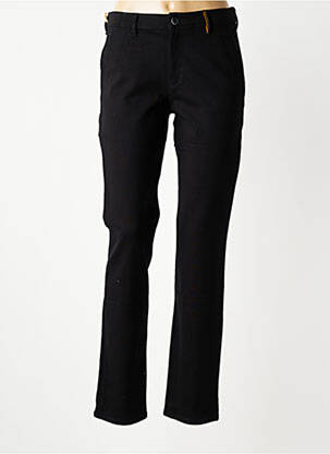 Pantalon chino închidere cu fermoar sub clapetă cu nasturi mărime normală negru COUTURIST femeie