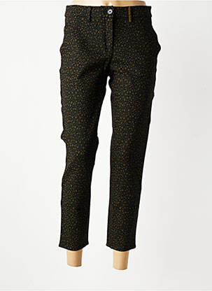 Pantalon 7/8 talie cu cleme mărime normală negru COUTURIST femeie