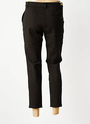 Pantalon 7/8 talie cu cleme mărime normală negru COUTURIST femeie