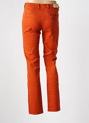 Pantalon slim buzunare portocalie COUTURIST femeie