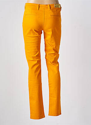Pantalon slim buzunare galben COUTURIST femeie