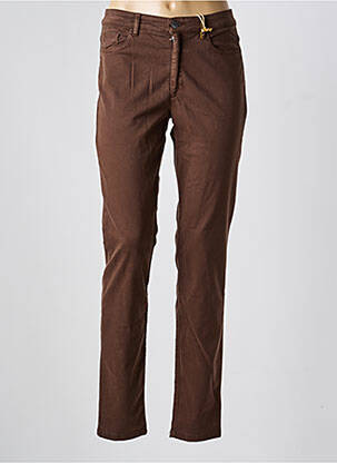 Pantalon slim buzunare maro COUTURIST femeie