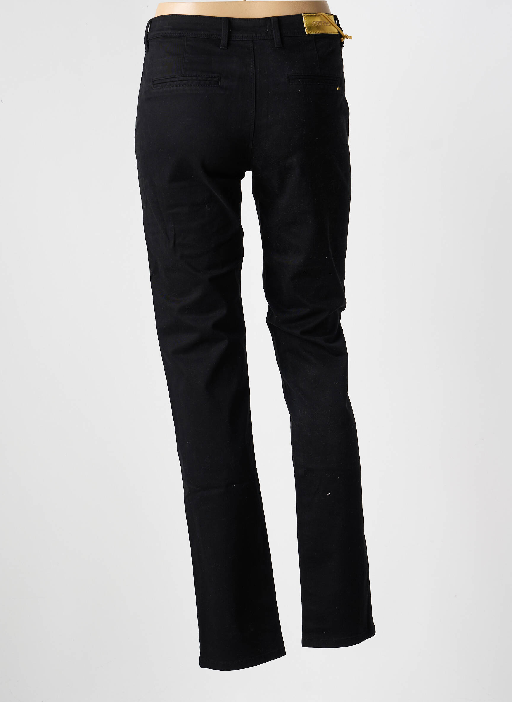 Pantalon slim buzunare negru COUTURIST femeie