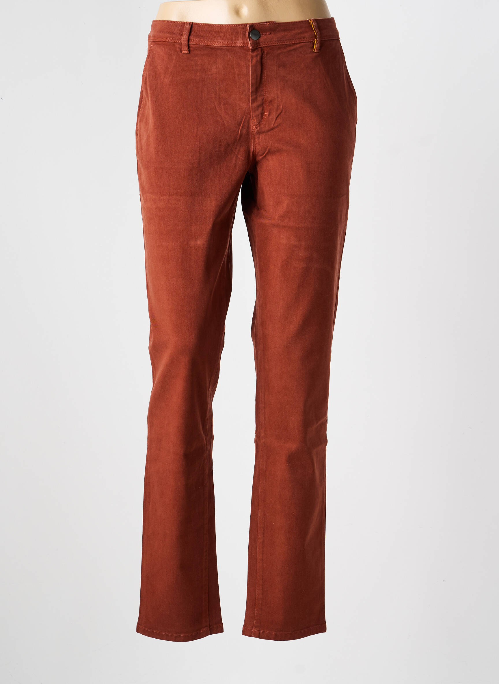 Pantalon slim buzunare maro COUTURIST femeie