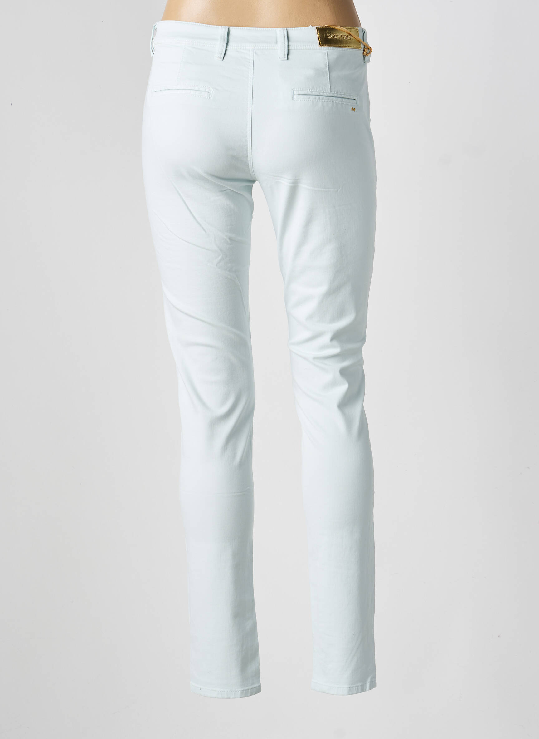 Pantalon slim buzunare gri COUTURIST femeie