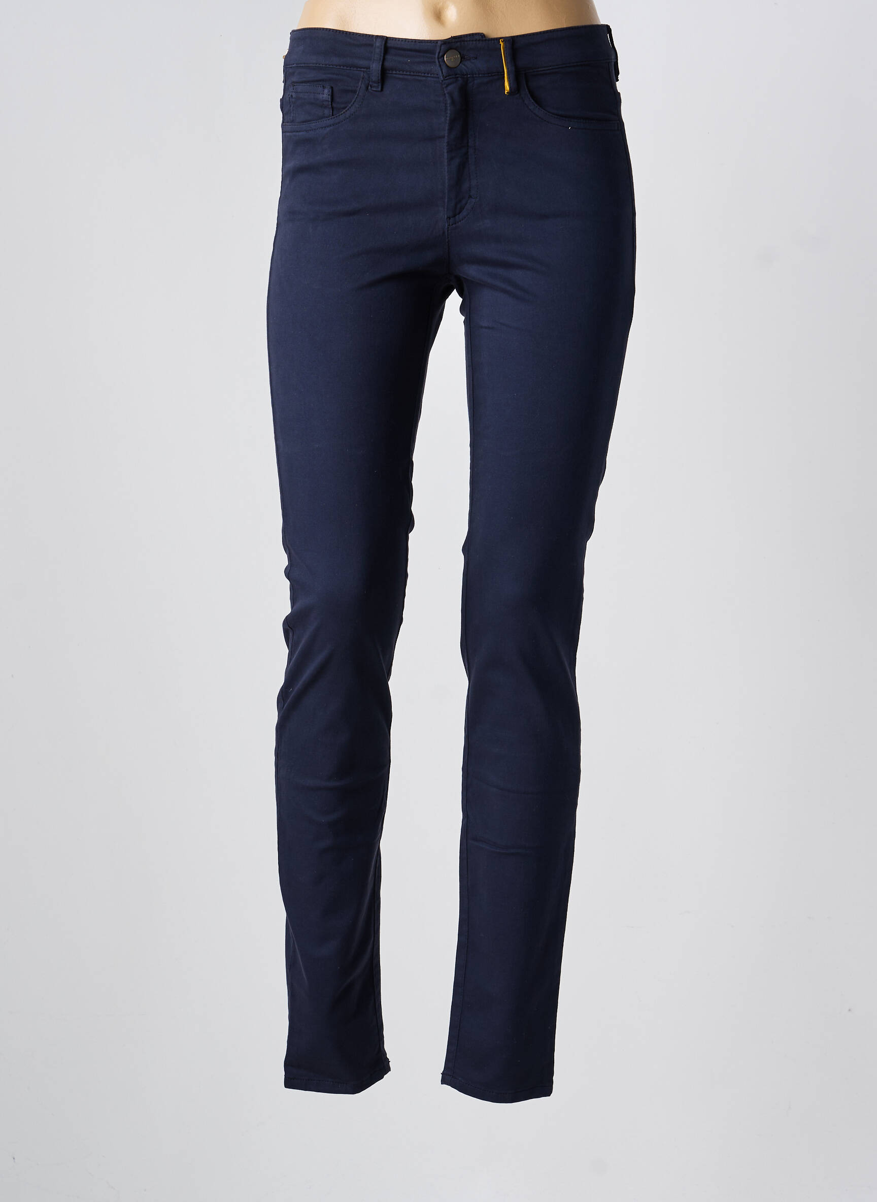 Pantalon slim buzunare albastru COUTURIST femeie