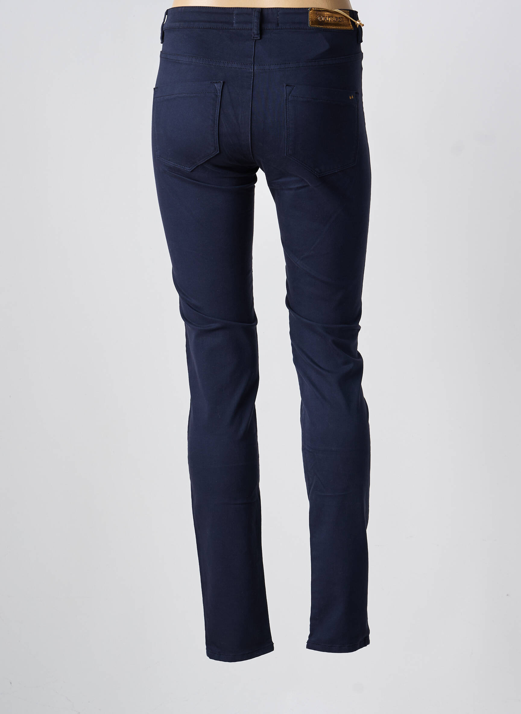 Pantalon slim buzunare albastru COUTURIST femeie
