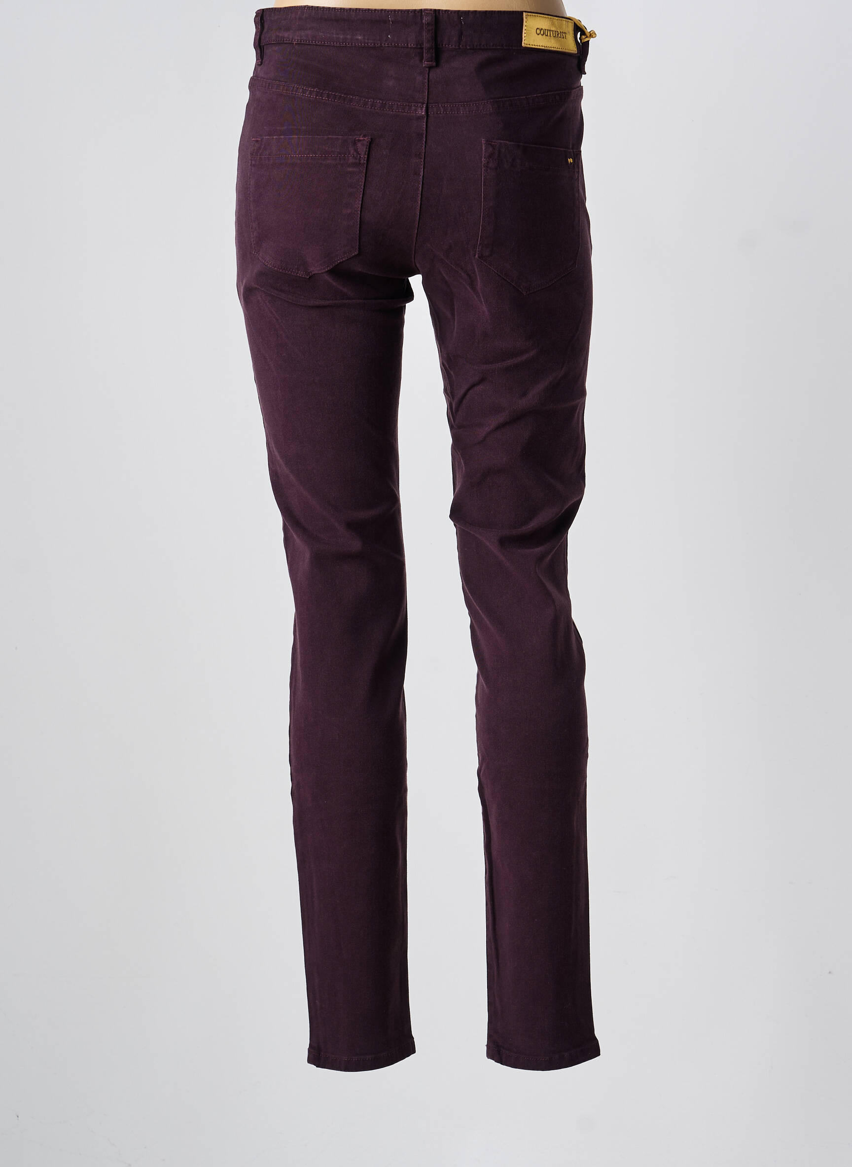 Pantalon slim buzunare violet COUTURIST femeie