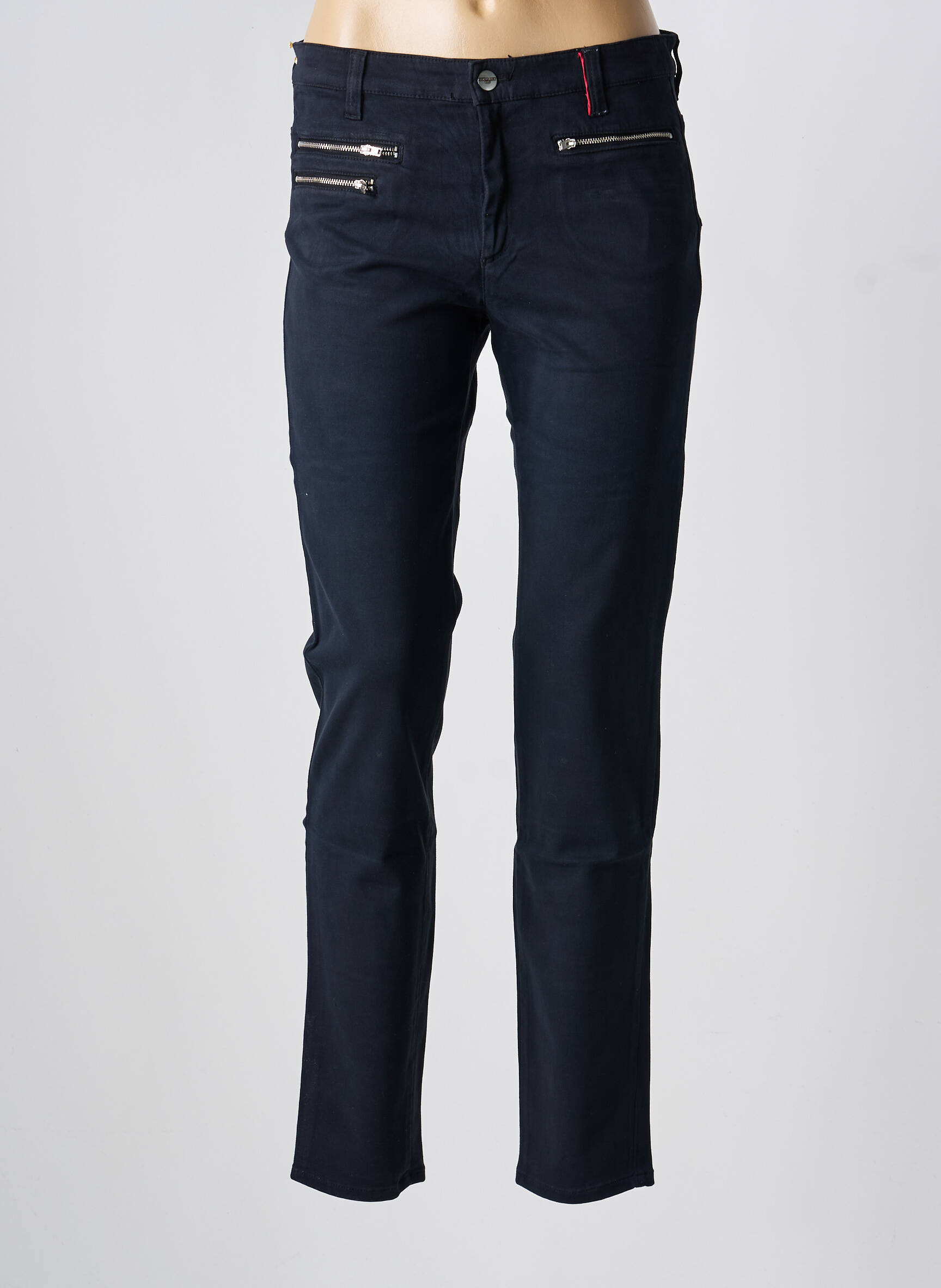 Pantalon slim buzunare negru COUTURIST femeie