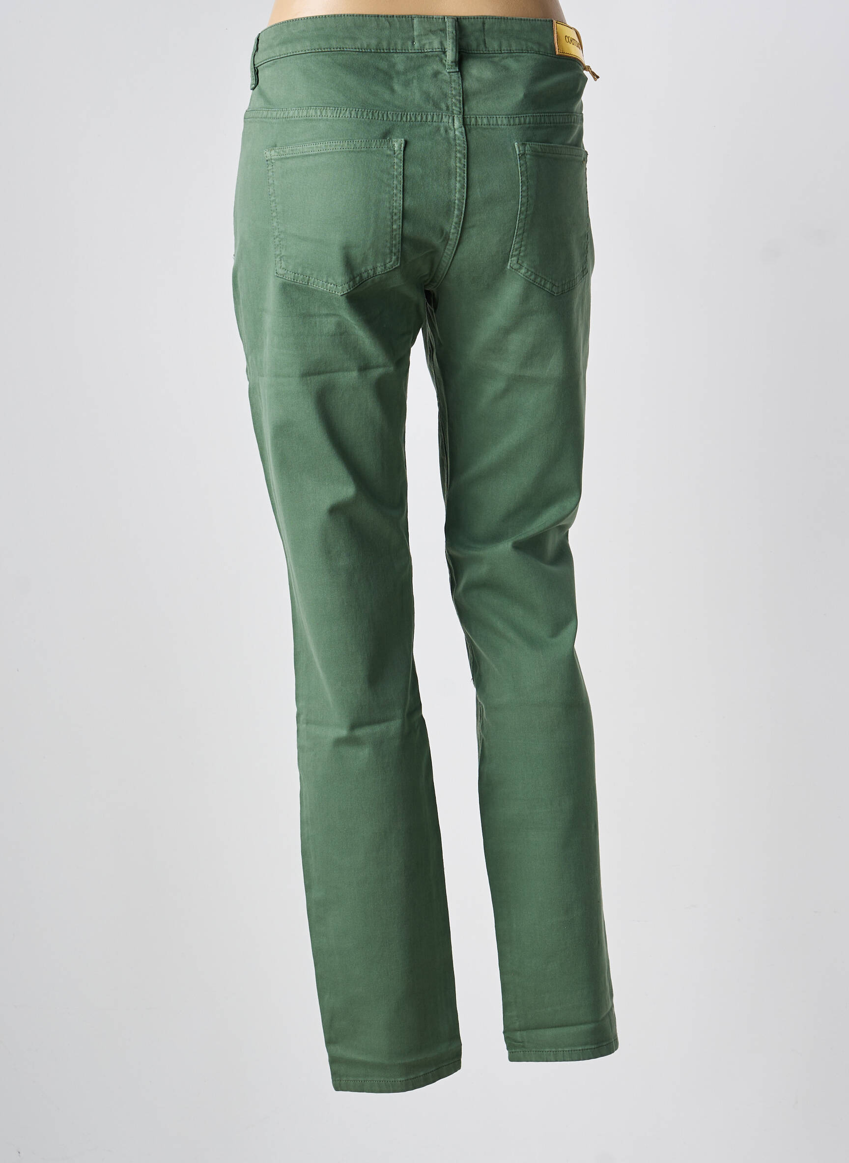 Pantalon slim buzunare verde COUTURIST femeie