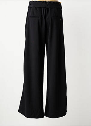 Pantalon evazat talie elastică mărime normală negru COUTURIST femeie