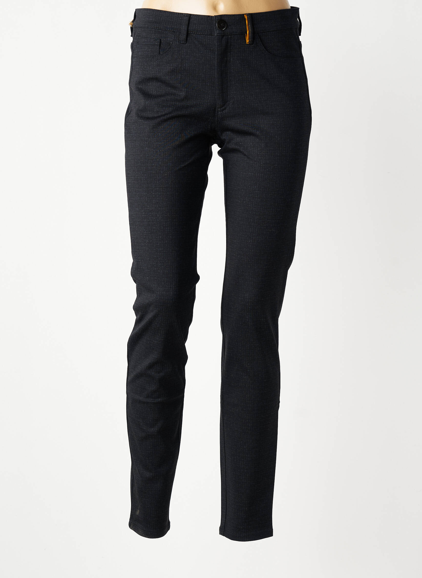 Pantalon slim buzunare negru COUTURIST femeie