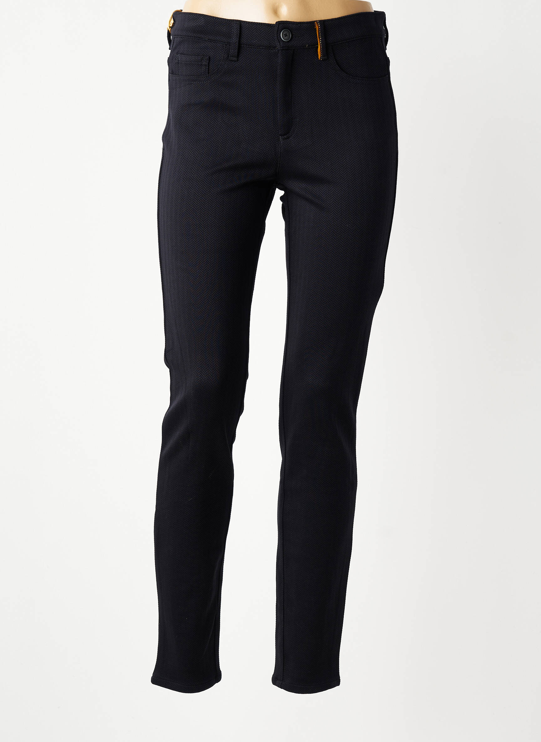 Pantalon slim buzunare negru COUTURIST femeie