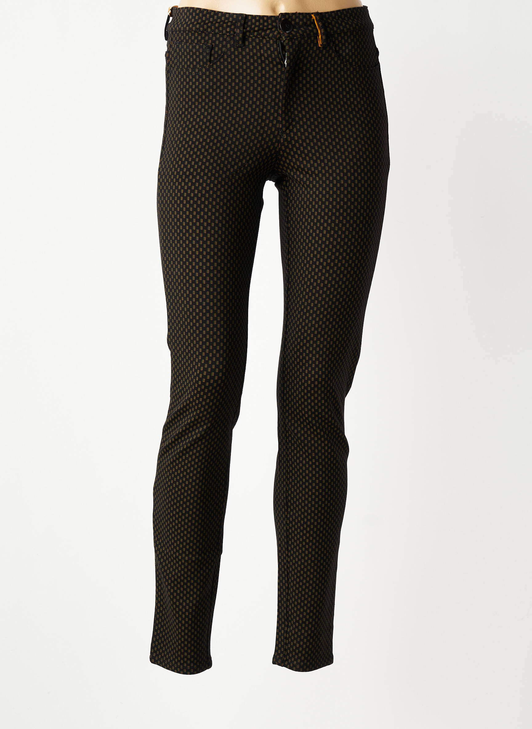 Pantalon slim buzunare negru COUTURIST femeie