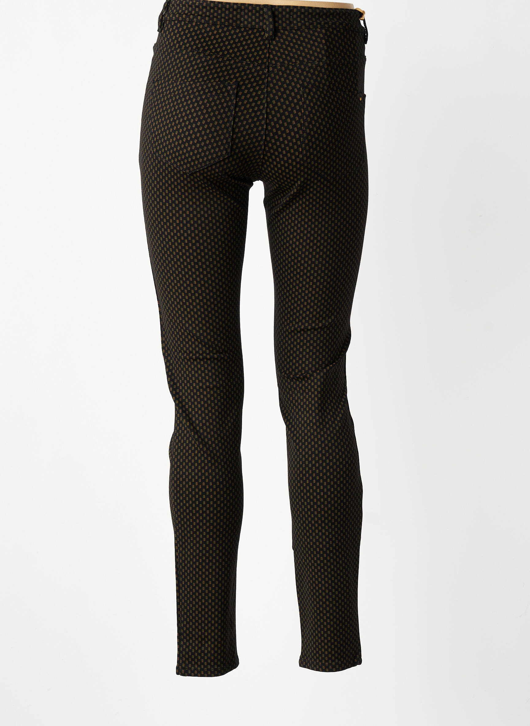 Pantalon slim buzunare negru COUTURIST femeie