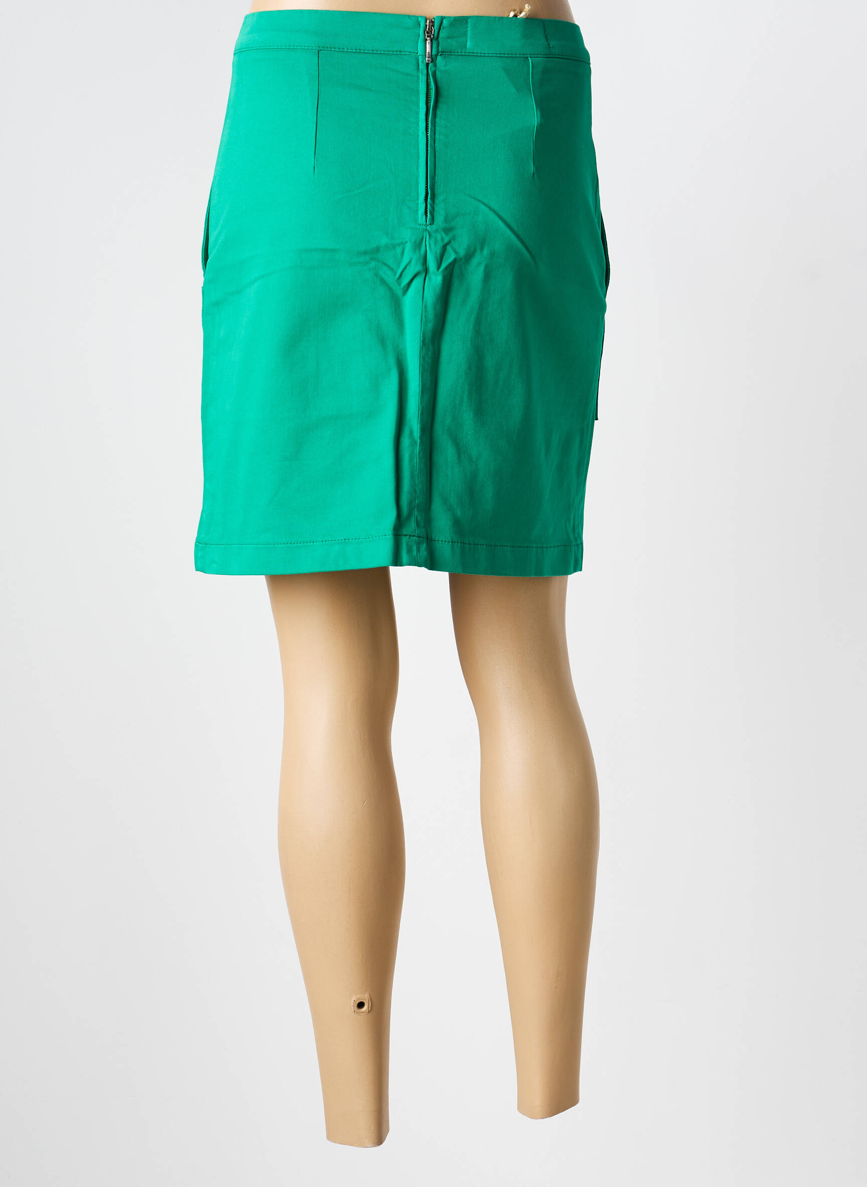 Fustă scurtă buzunare verde COUTURIST femeie