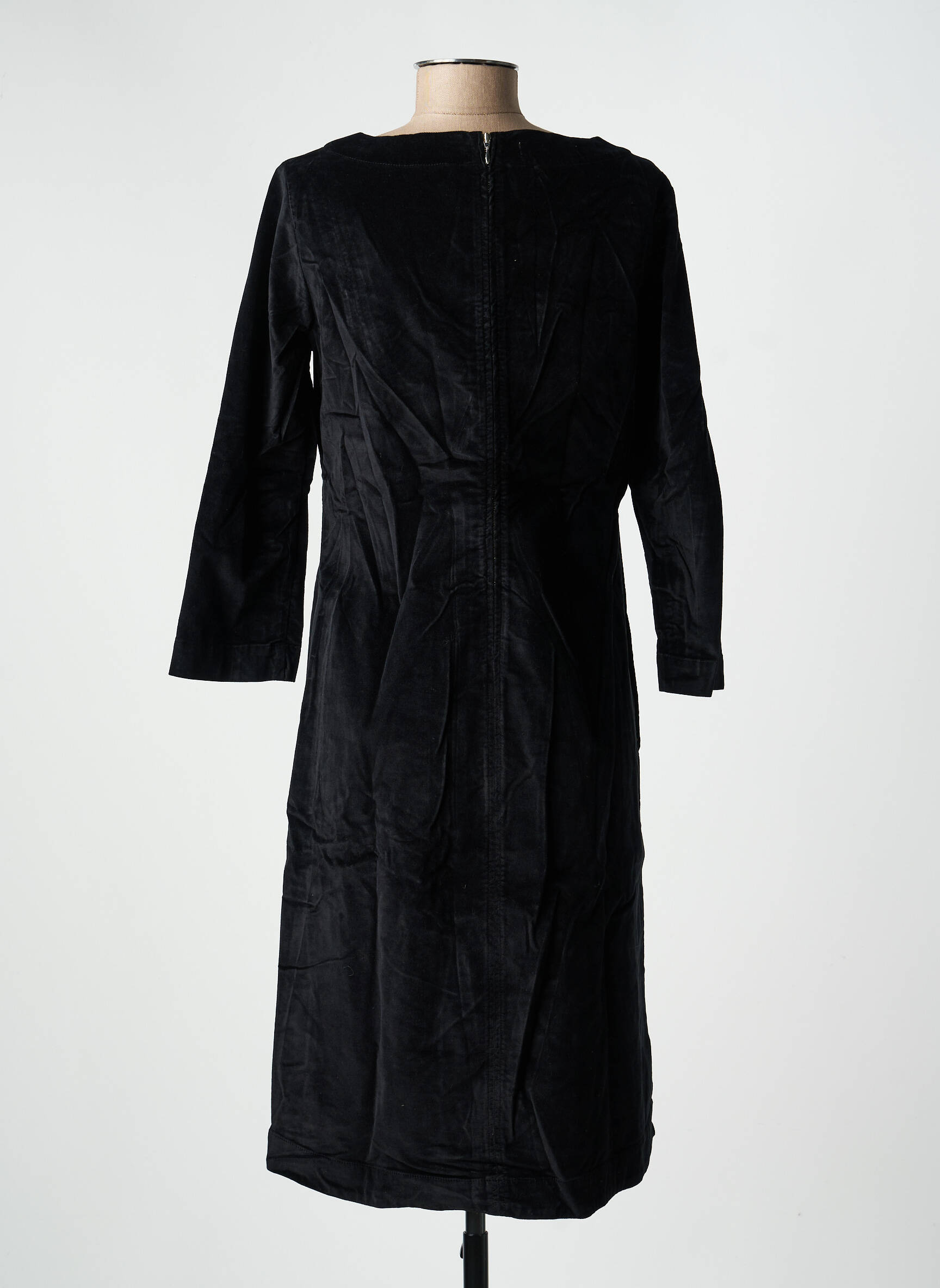 Rochie midi mâneci lungi mâneci lungi negru COUTURIST femeie