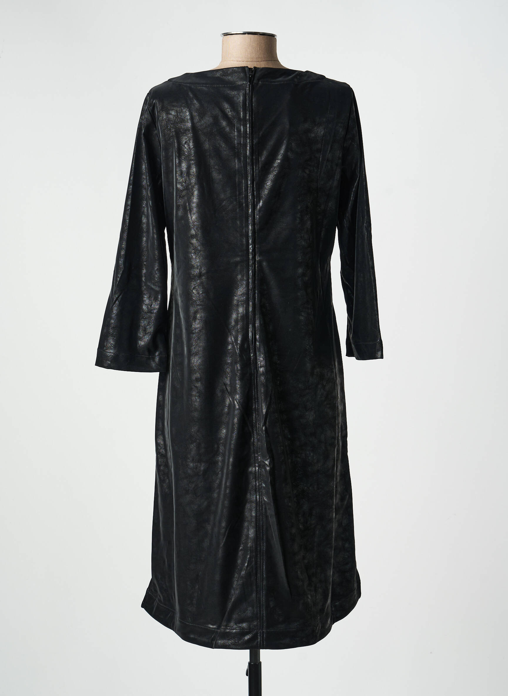 Rochie midi mâneci lungi mâneci lungi negru COUTURIST femeie