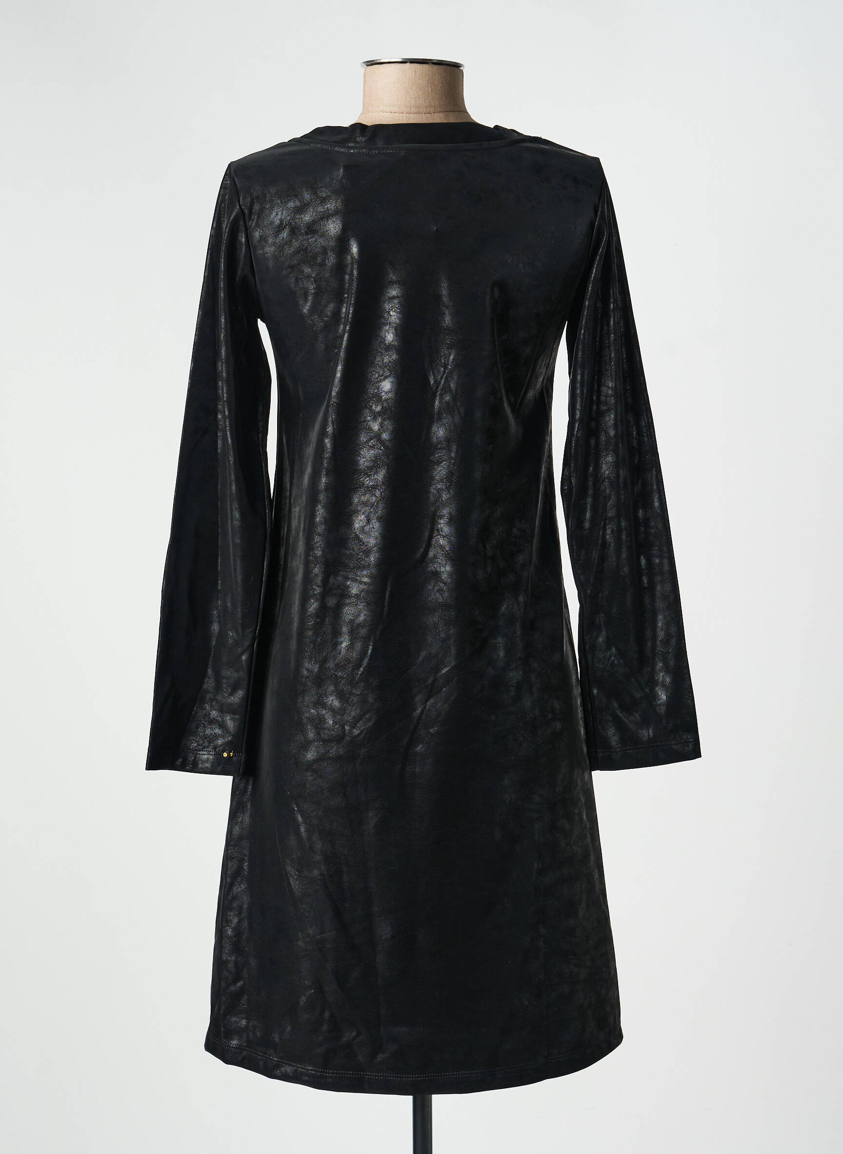 Rochie midi mâneci lungi mâneci lungi negru COUTURIST femeie