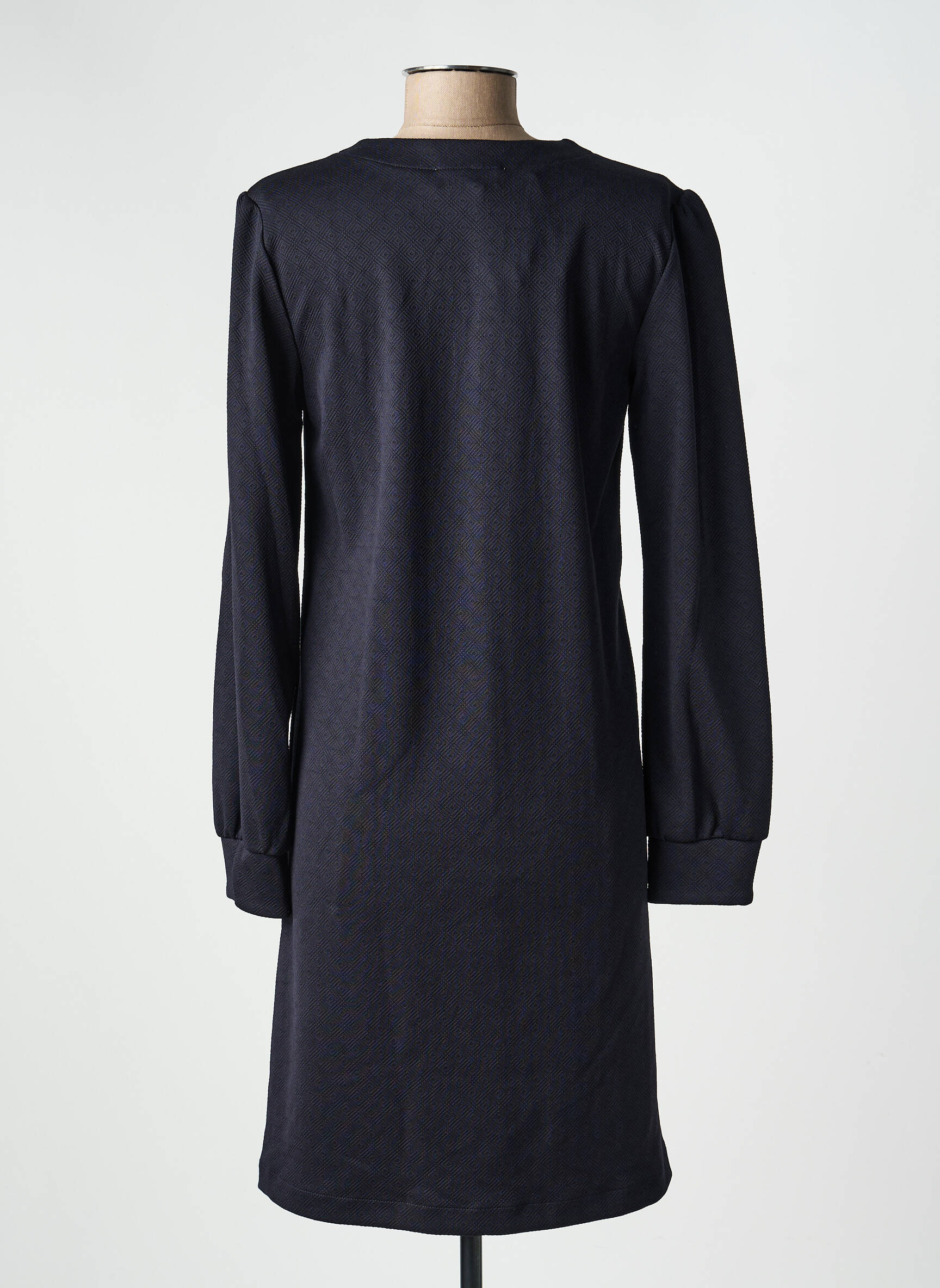 Rochie midi mâneci lungi mâneci lungi negru COUTURIST femeie