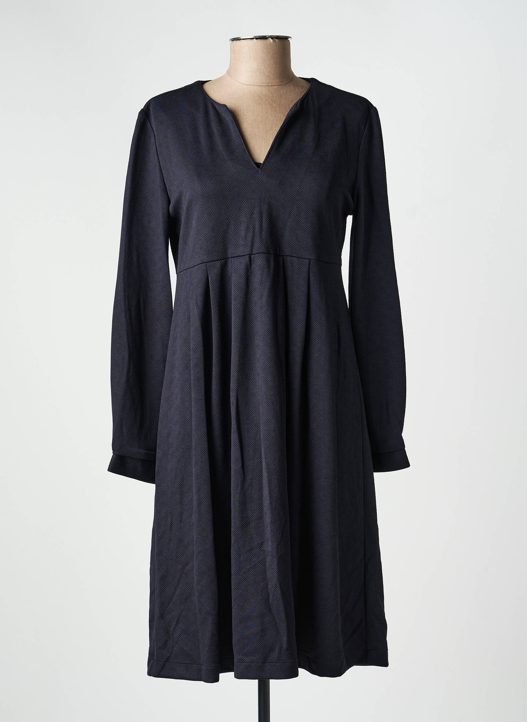 Rochie midi mâneci lungi mâneci lungi negru COUTURIST femeie