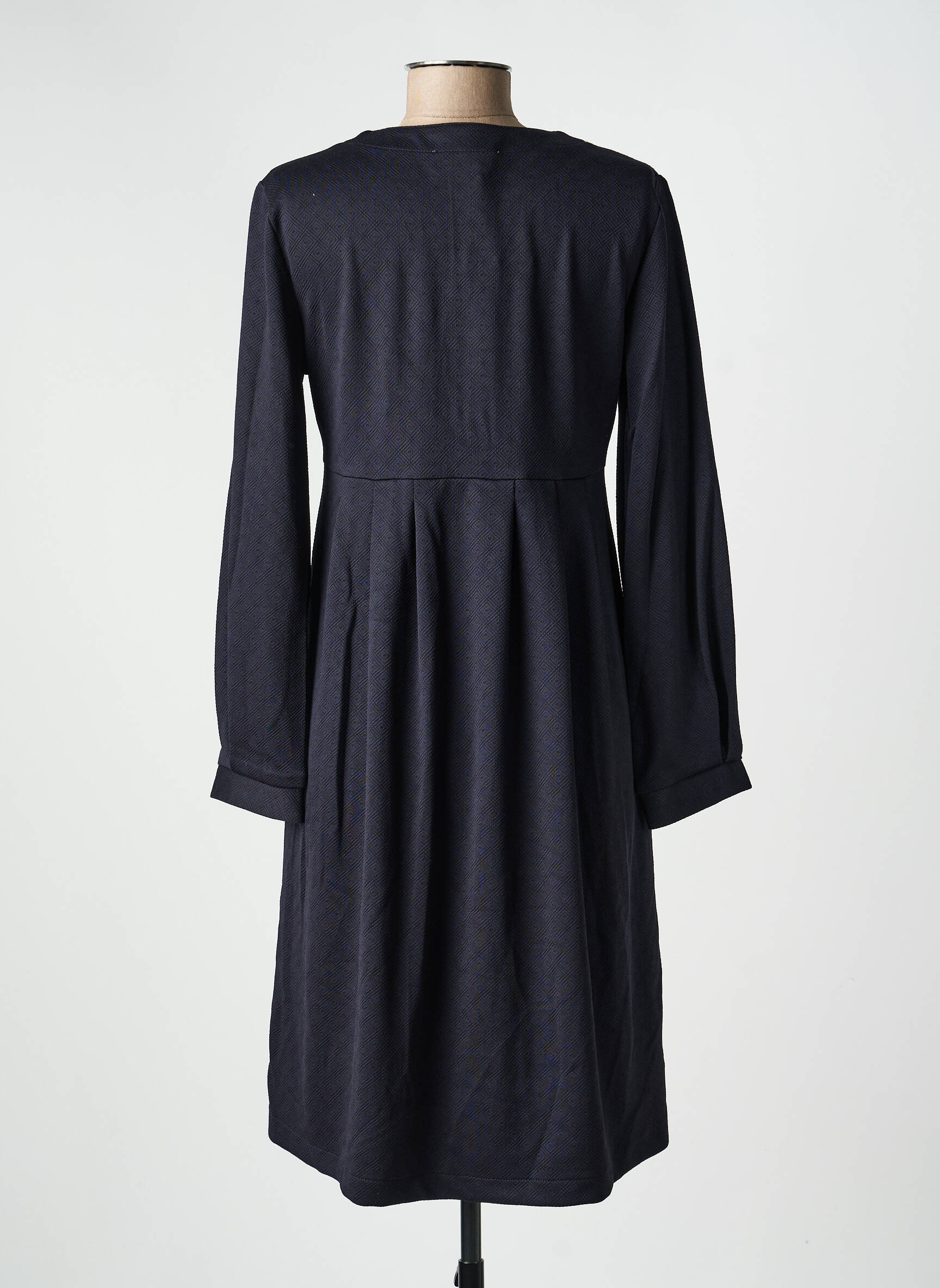 Rochie midi mâneci lungi mâneci lungi negru COUTURIST femeie