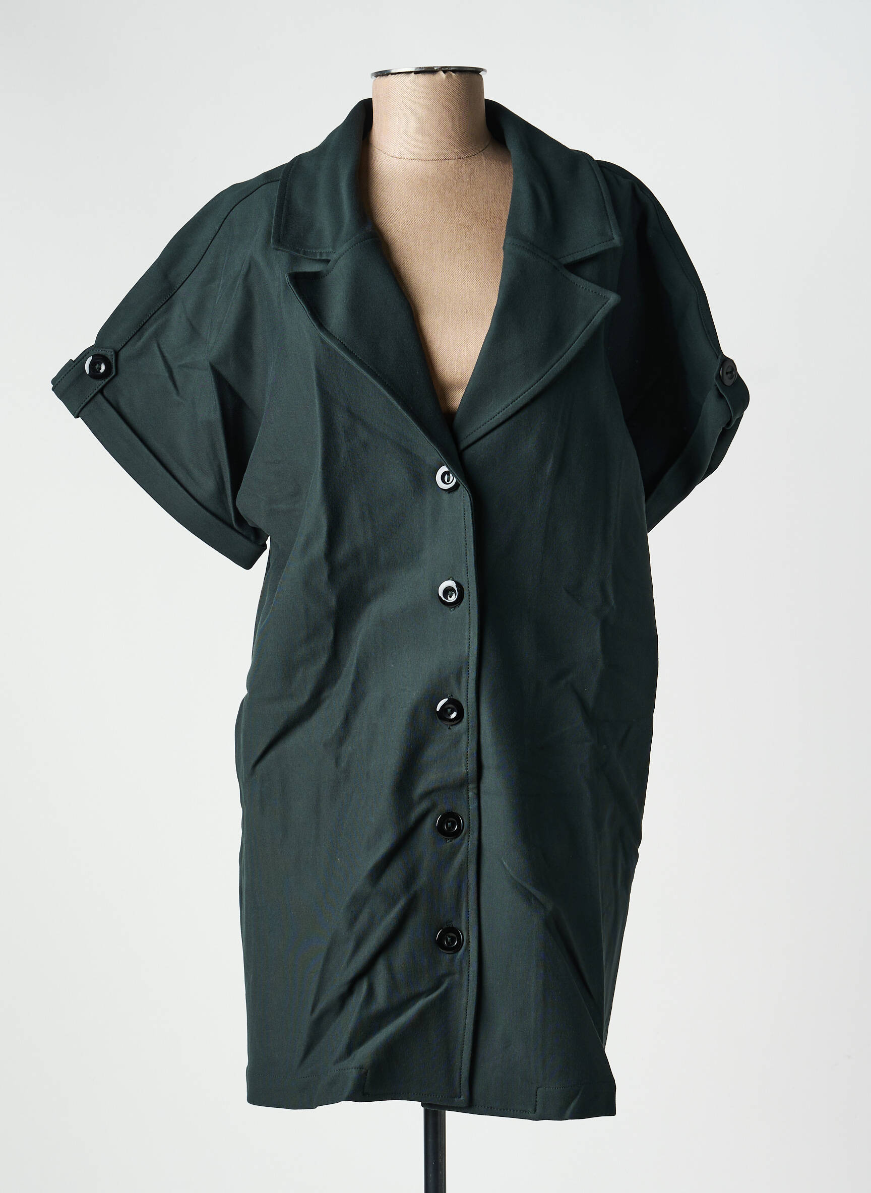 Rochie scurtă mâneci lungi mâneci lungi verde COUTURIST femeie
