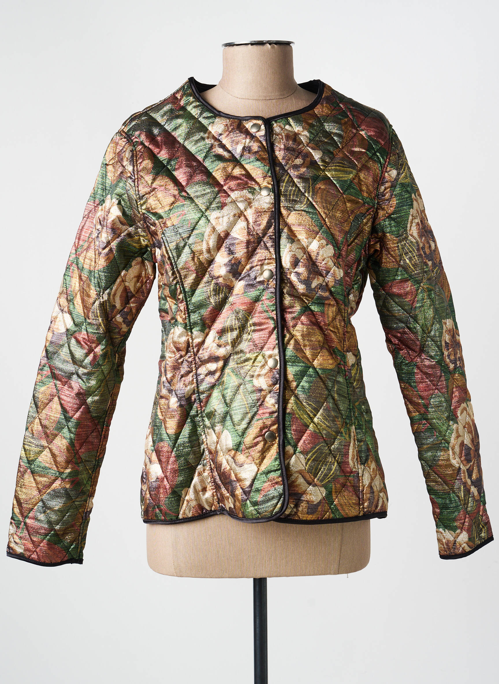 Jachete casual guler rotund verde COUTURIST femeie