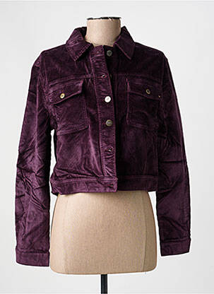 Jachete casual croială dreaptă violet COUTURIST femeie