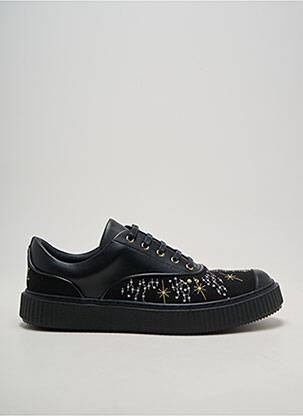 Adidași material neted toc plat până la 3 cm negru ME.LAND femeie