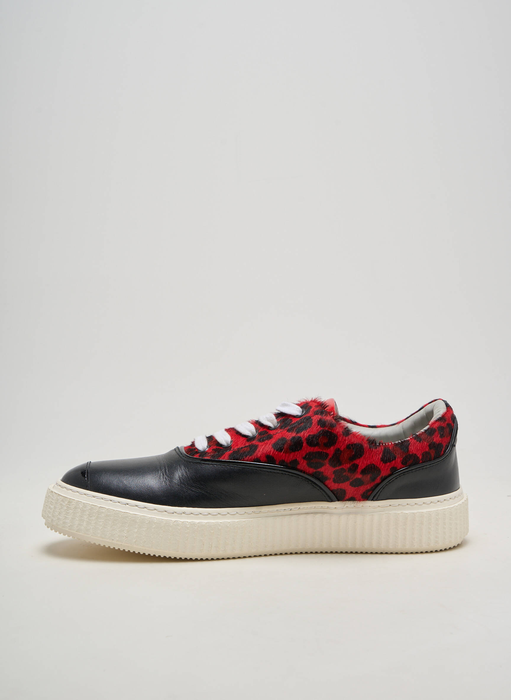 Adidași material neted vârf rotund negru ME.LAND bărbat