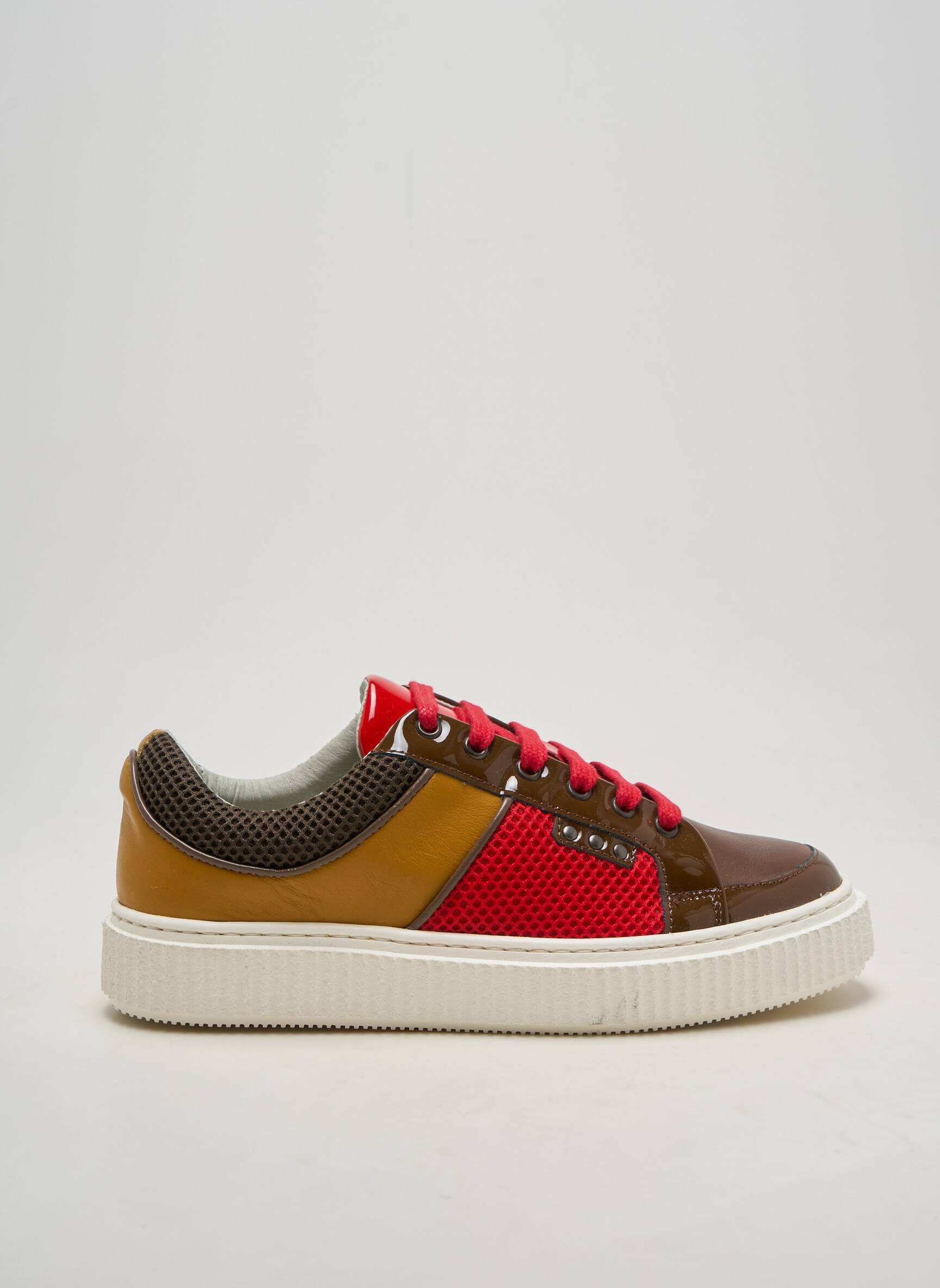 Adidași material neted vârf rotund maro ME.LAND bărbat
